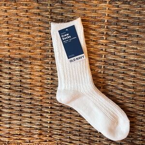 Slouchy Textured Crew Socks for Women NWT